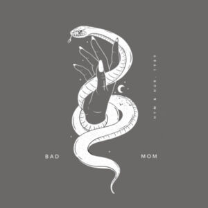 Bad Mom SERPENT acid wash tee Design